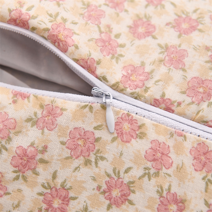 91家纺网 家纺一手货源 找家纺 大熊枕芯 2025新款全棉纯棉三角兔子荞麦枕全荞麦壳颈椎枕午睡护颈枕头枕芯 三角兔-田园粉 50x15x15cm/只