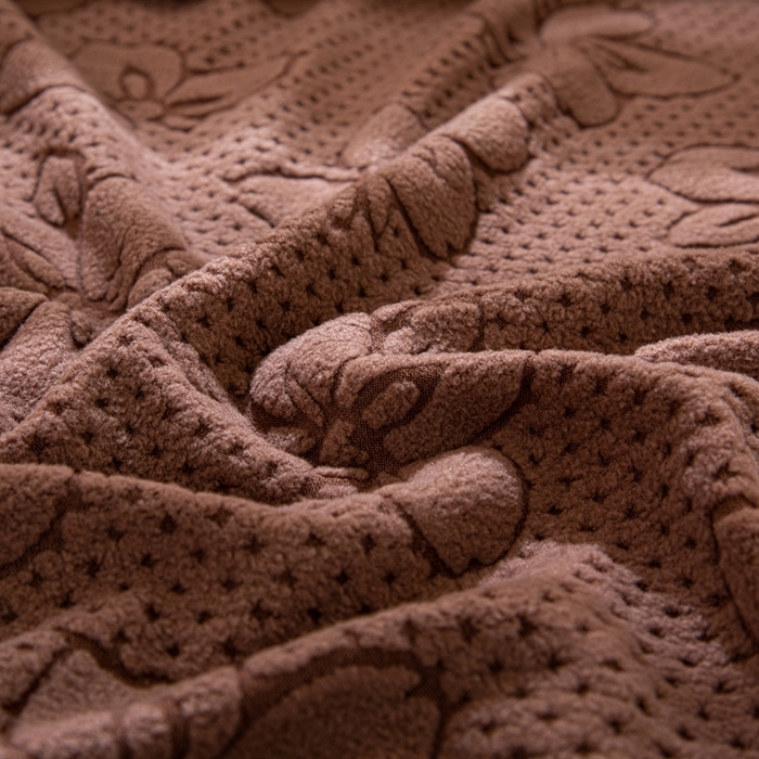 91家纺网 家纺一手货源 找家纺 沐沐家纺 2026新款山茶沙发套 咖色