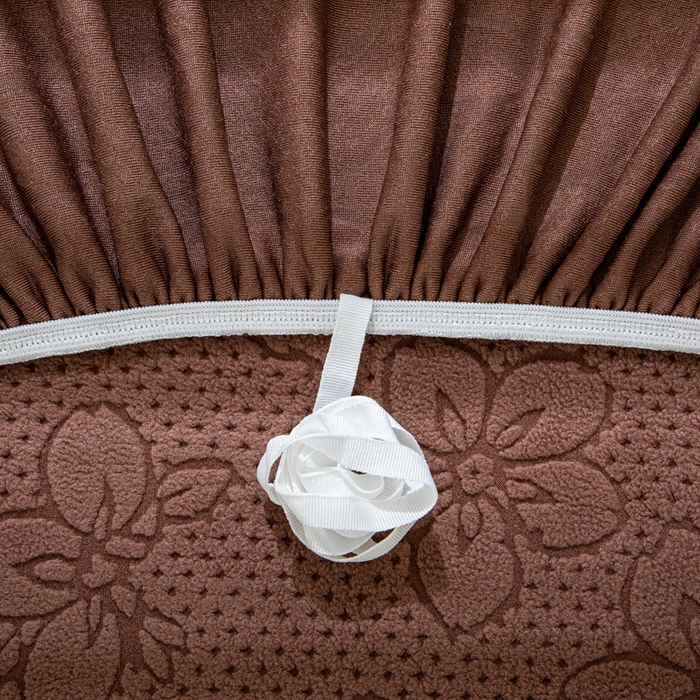 91家纺网 家纺一手货源 找家纺 沐沐家纺 2026新款山茶沙发套 咖色