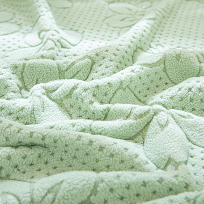 91家纺网 家纺一手货源 找家纺 沐沐家纺 2026新款山茶沙发套 抹茶绿