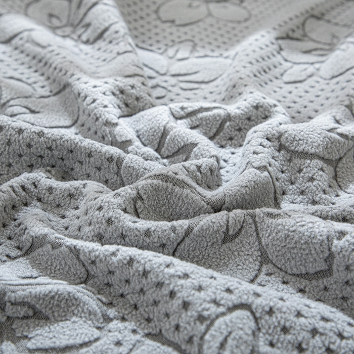 91家纺网 家纺一手货源 找家纺 沐沐家纺 2026新款山茶沙发套 浅灰