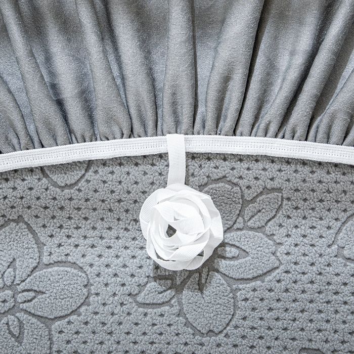 91家纺网 家纺一手货源 找家纺 沐沐家纺 2026新款山茶沙发套 浅灰