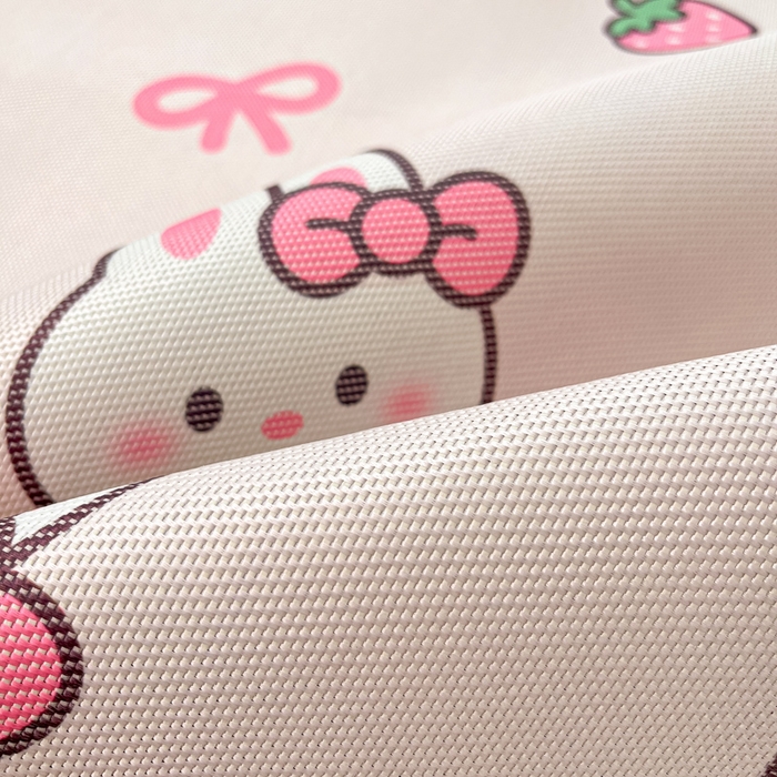 91家纺网 家纺一手货源 找家纺 小叮当家纺仓储工厂店 2025新款A类小清新卡通高品质冰藤印花床席款凉席席子-床席款 冰藤席-草莓兔