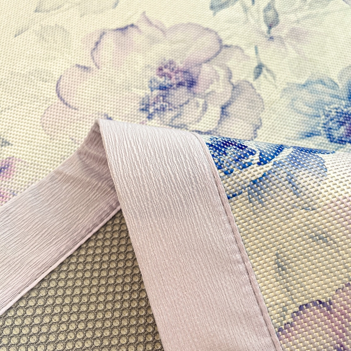 91家纺网 家纺一手货源 找家纺 小叮当家纺仓储工厂店 2025新款A类小清新卡通高品质冰藤印花床席款凉席席子-床席款 冰藤席-繁华朵朵