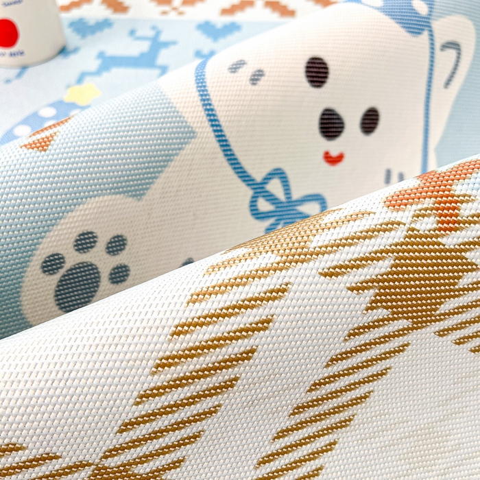 91家纺网 家纺一手货源 找家纺 小叮当家纺仓储工厂店 2025新款A类小清新卡通高品质冰藤印花床席款凉席席子-床席款 冰藤席-费尔岛