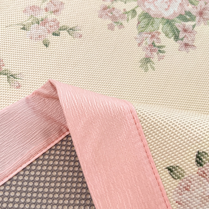 91家纺网 家纺一手货源 找家纺 小叮当家纺仓储工厂店 2025新款A类小清新卡通高品质冰藤印花床席款凉席席子-床席款 冰藤席-花海