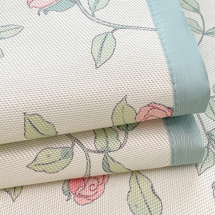 91家纺网 家纺一手货源 找家纺 小叮当家纺仓储工厂店 2025新款A类小清新卡通高品质冰藤印花床席款凉席席子-床席款 冰藤席-花枝