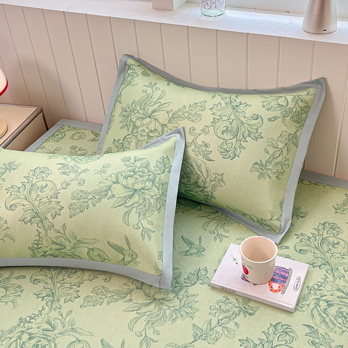 91家纺网 家纺一手货源 找家纺 小叮当家纺仓储工厂店 2025新款A类小清新卡通高品质冰藤印花床席款凉席席子-床席款 冰藤席-绿野仙踪