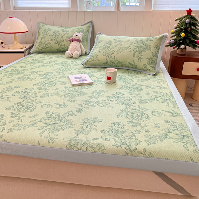 91家纺网 家纺一手货源 找家纺 小叮当家纺仓储工厂店 2025新款A类小清新卡通高品质冰藤印花床席款凉席席子-床席款 冰藤席-绿野仙踪