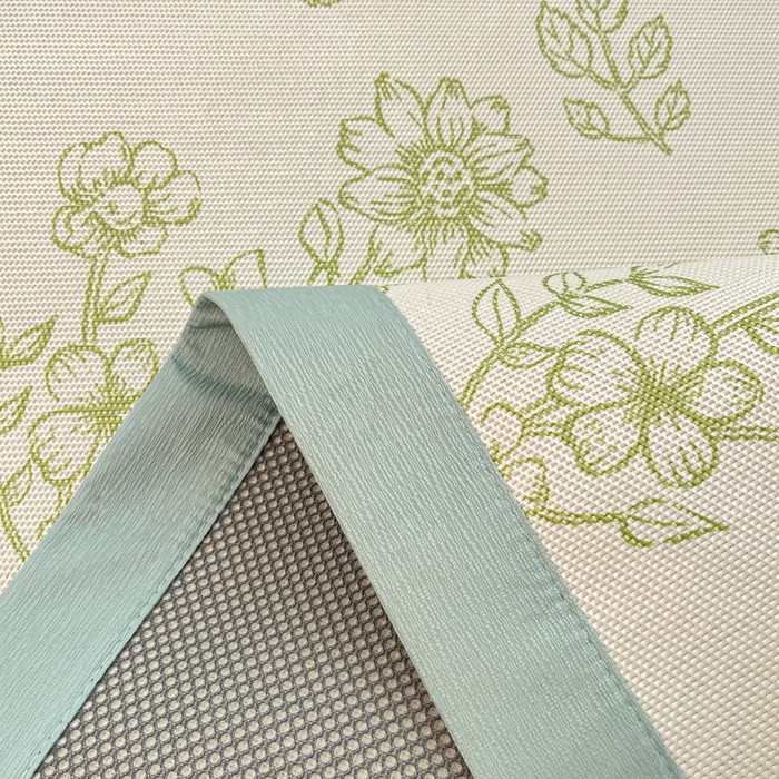 91家纺网 家纺一手货源 找家纺 小叮当家纺仓储工厂店 2025新款A类小清新卡通高品质冰藤印花床席款凉席席子-床席款 冰藤席-绿意