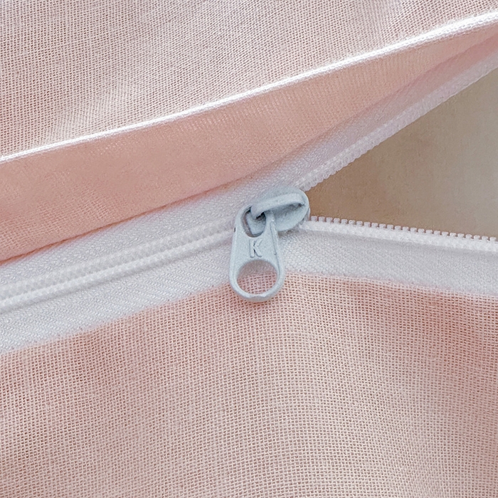 91家纺网 家纺一手货源 找家纺 乐美家纺 2025新款全棉纯棉法式双层纱花边四件套 潮汐月影