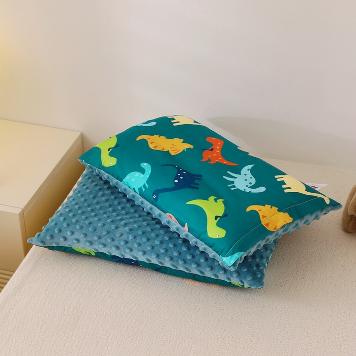 91家纺网 家纺一手货源 找家纺 小叮当家纺仓储工厂店 2025新款亲肤舒适儿童安抚豆豆枕枕头枕芯 恐龙派对