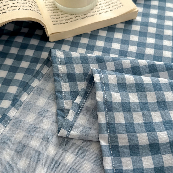 91家纺网 家纺一手货源 找家纺 （总）十一家居 2025年新款ins无印风A类云朵亲肤水洗棉单床单——眠语系列