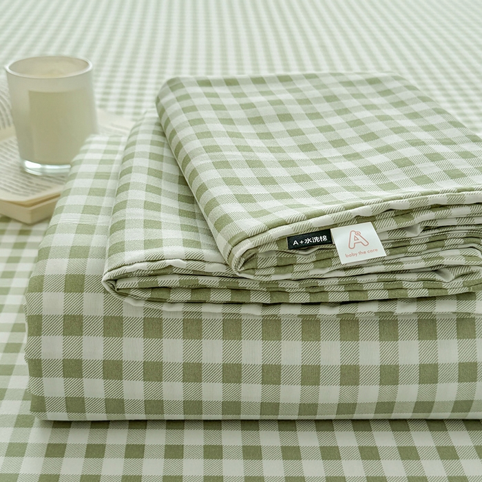 91家纺网 家纺一手货源 找家纺 （总）十一家居 2025年新款ins无印风A类云朵亲肤水洗棉单床单——眠语系列