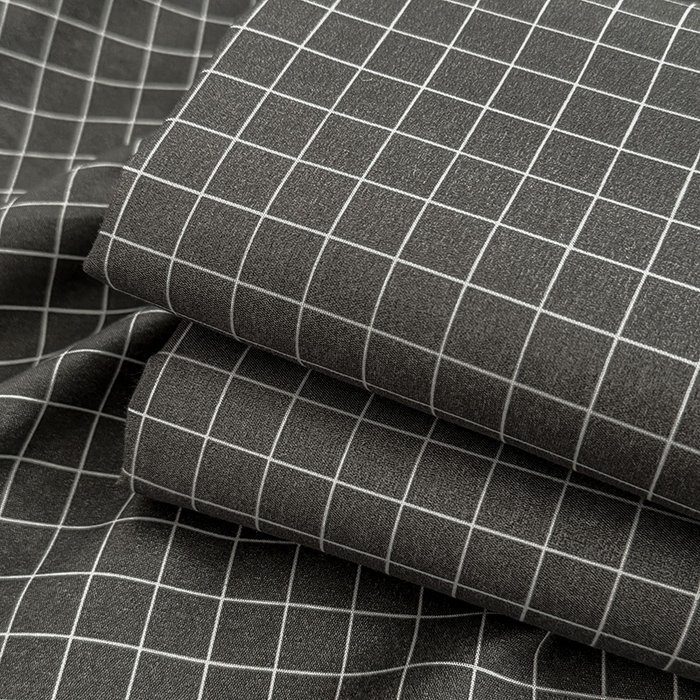 91家纺网 家纺一手货源 找家纺 十一家居 2025年新款ins无印风A类云朵亲肤水洗棉单床单——眠语系列 黑小格