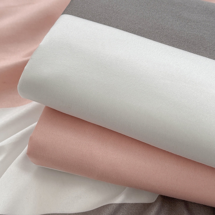 91家纺网 家纺一手货源 找家纺 十一家居 2025年新款ins无印风A类云朵亲肤水洗棉单床单——眠语系列 桃灰格