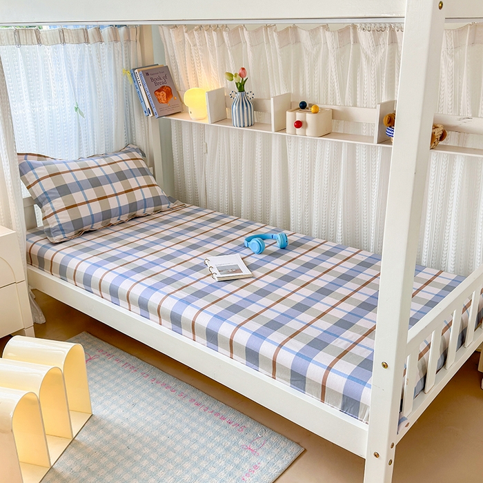 91家纺网 家纺一手货源 找家纺 （总）拾物记 2025新款A类全棉纯棉新疆棉印花学生床笠床笠单件单床笠