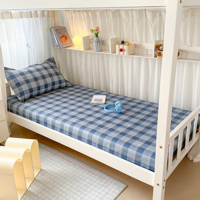 91家纺网 家纺一手货源 找家纺 （总）拾物记 2025新款A类全棉纯棉新疆棉印花学生床笠床笠单件单床笠