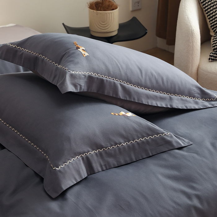 91家纺网 家纺一手货源 找家纺 （总）禾时2025新款精梳火山全棉小磨毛工艺单品枕套