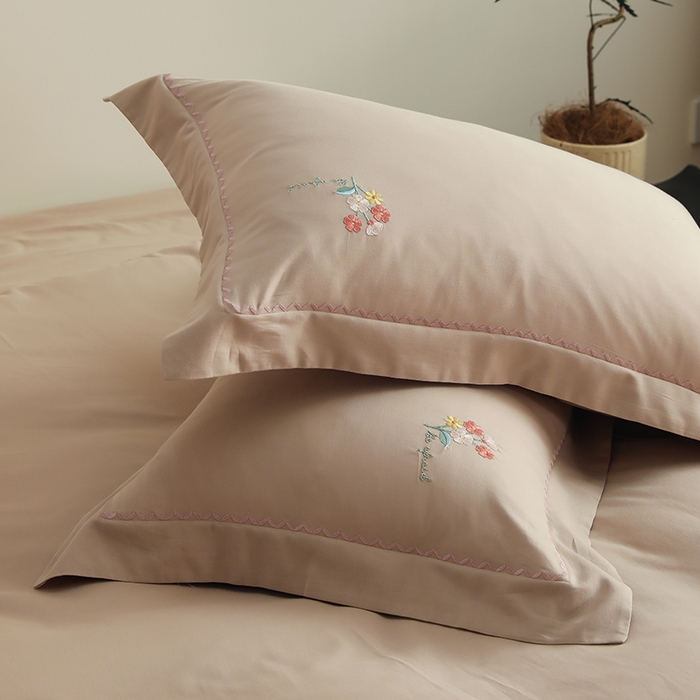 91家纺网 家纺一手货源 找家纺 （总）禾时2025新款精梳火山全棉小磨毛工艺单品枕套