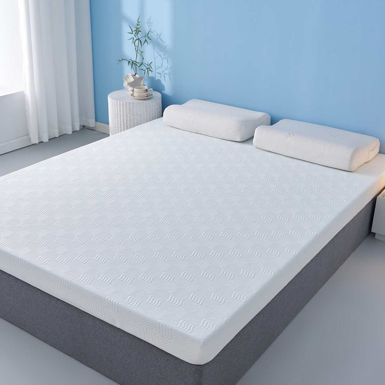 91家纺网 家纺一手货源 找家纺 （总）时奥家纺 2020新款乳胶记忆海绵床垫针织小熊款