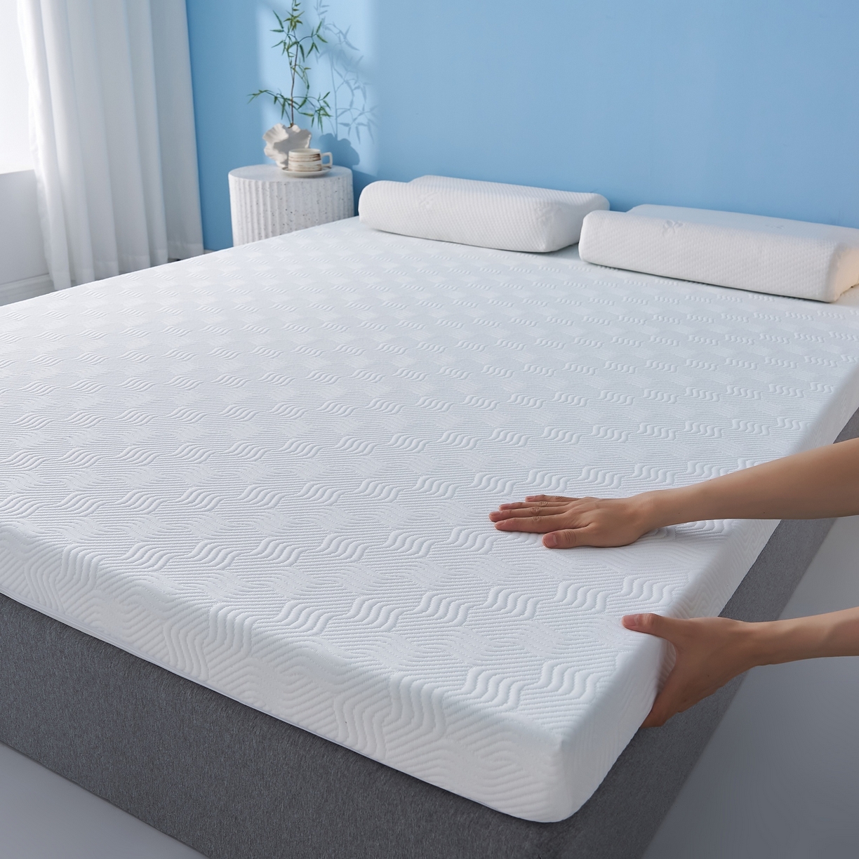 91家纺网 家纺一手货源 找家纺 （总）时奥家纺 2025新款云感记忆棉活套款床垫-成人款