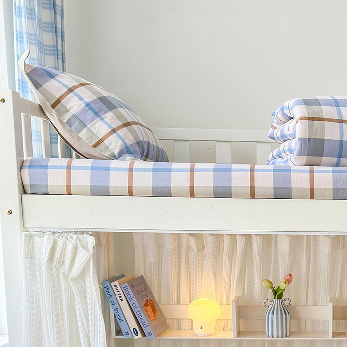 91家纺网 家纺一手货源 找家纺 拾物记 2025新款A类全棉纯棉棉印花学生床笠床笠单件单床笠 德罗克