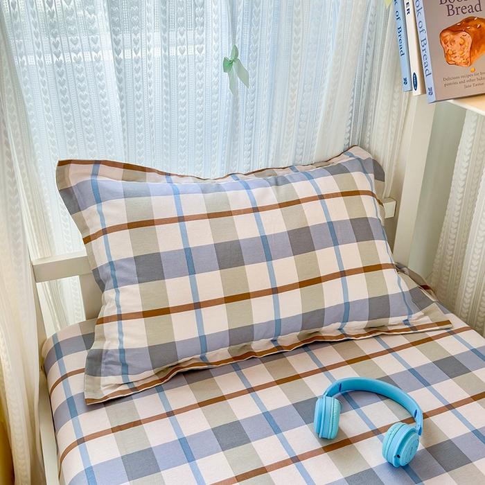 91家纺网 家纺一手货源 找家纺 拾物记 2025新款A类全棉纯棉棉印花学生床笠床笠单件单床笠 德罗克