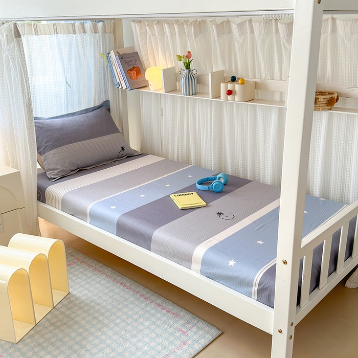 拾物记 2025新款A类全棉纯棉棉印花学生床笠床笠单件单床笠 格利亚