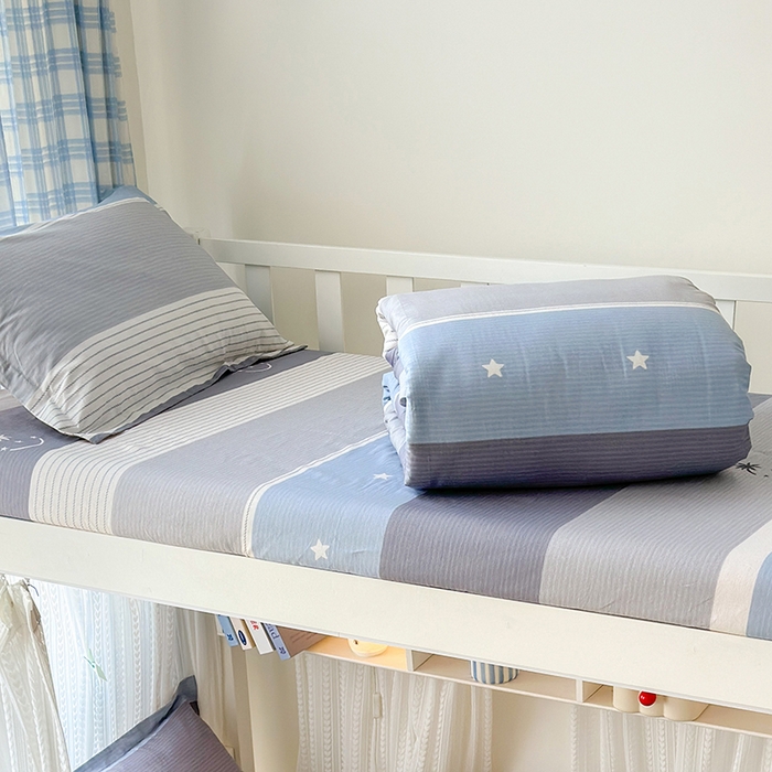 91家纺网 家纺一手货源 找家纺 拾物记 2025新款A类全棉纯棉棉印花学生床笠床笠单件单床笠 格利亚