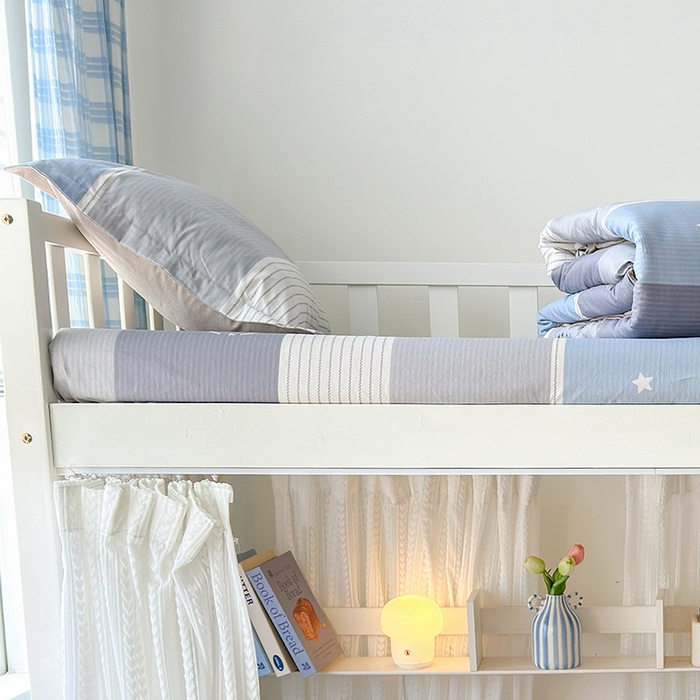 91家纺网 家纺一手货源 找家纺 拾物记 2025新款A类全棉纯棉棉印花学生床笠床笠单件单床笠 格利亚