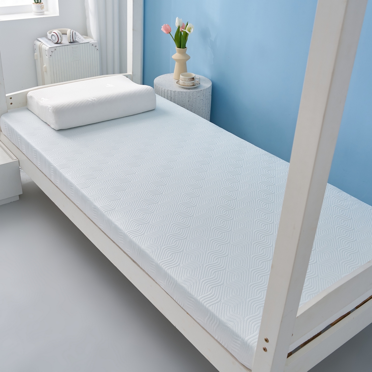 91家纺网 家纺一手货源 找家纺 （总）时奥家纺 2025新款云感记忆棉活套款床垫-学生款