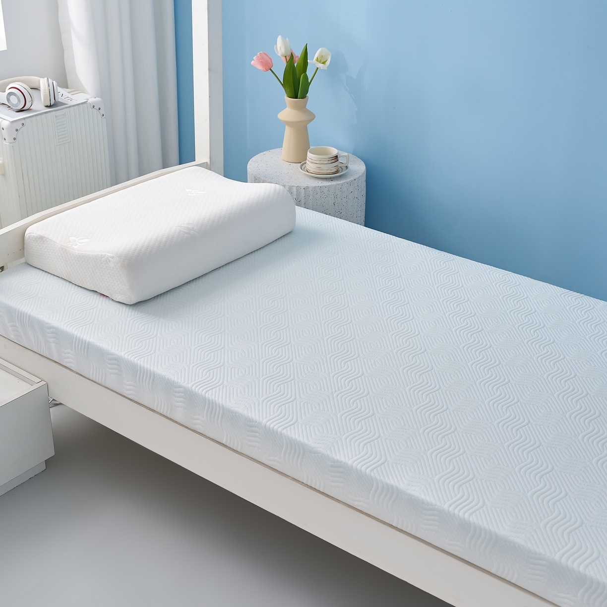 91家纺网 家纺一手货源 找家纺 （总）时奥家纺 2025新款云感记忆棉活套款床垫-学生款