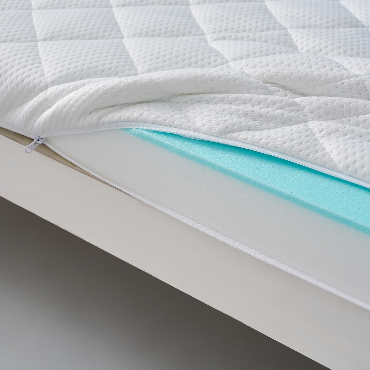 91家纺网 家纺一手货源 找家纺 （总）时奥家纺 2025新款元气记忆棉活套绗绣款床垫-学生款