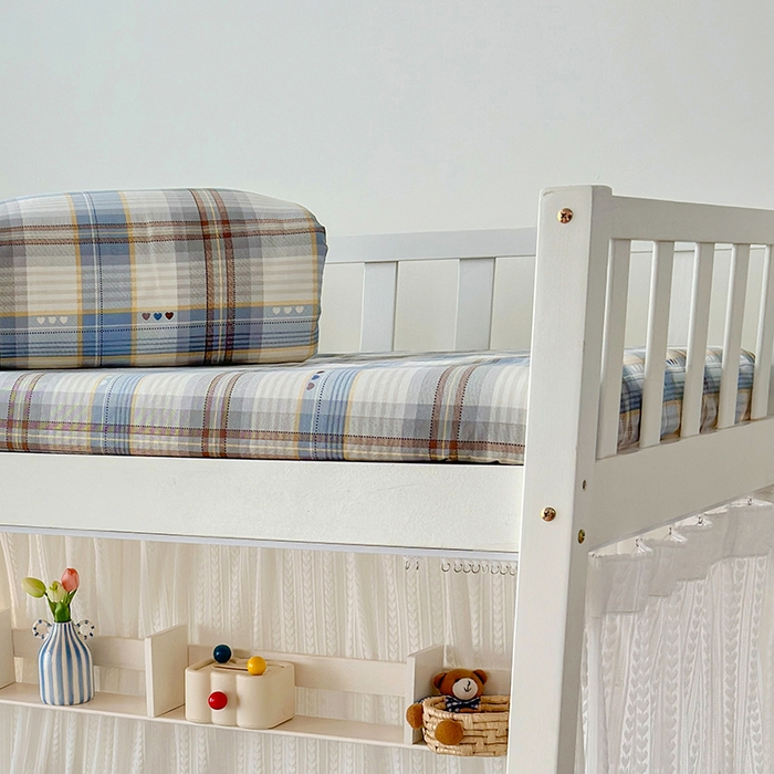 91家纺网 家纺一手货源 找家纺 拾物记 2025新款A类全棉纯棉棉印花学生床笠床笠单件单床笠 魅彩格