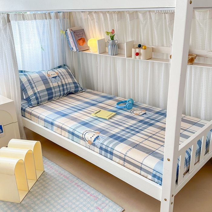 拾物记 2025新款A类全棉纯棉棉印花学生床笠床笠单件单床笠 萌萌西高地