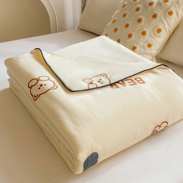 91家纺网 家纺一手货源 找家纺 小叮当家纺仓储工厂店 2025新款A类母婴级宝宝被子豆豆绒牛奶针织棉被子儿童豆豆被大豆被春秋被秋冬被 牛奶针织被-大白熊