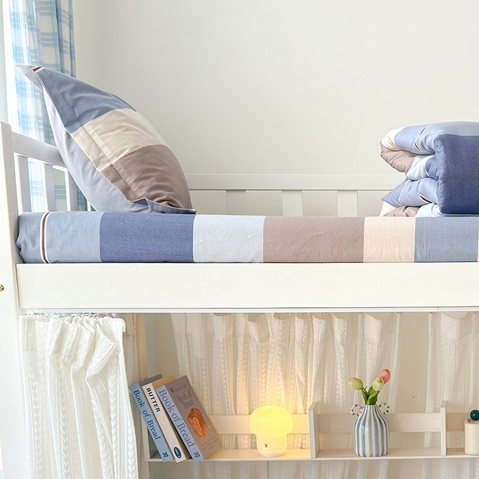 91家纺网 家纺一手货源 找家纺 拾物记 2025新款A类全棉纯棉棉印花学生床笠床笠单件单床笠 时尚慕斯