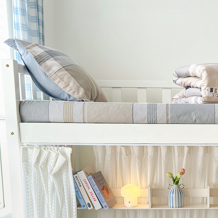 91家纺网 家纺一手货源 找家纺 拾物记 2025新款A类全棉纯棉棉印花学生床笠床笠单件单床笠 时尚之都