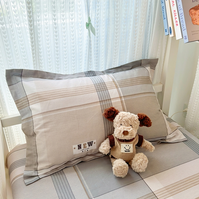 91家纺网 家纺一手货源 找家纺 拾物记 2025新款A类全棉纯棉棉印花学生床笠床笠单件单床笠 时尚之都