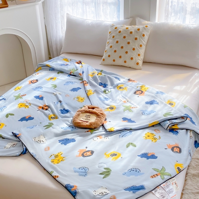 91家纺网 家纺一手货源 找家纺 小叮当家纺仓储工厂店 2025新款A类母婴级宝宝被子豆豆绒牛奶针织棉被子儿童豆豆被大豆被春秋被秋冬被 牛奶针织被-海岛乐园