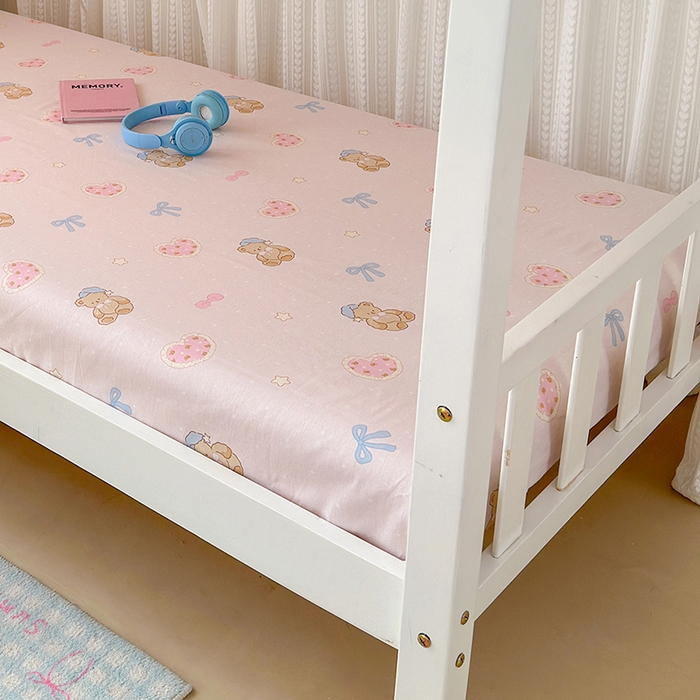 91家纺网 家纺一手货源 找家纺 拾物记 2025新款A类全棉纯棉棉印花学生床笠床笠单件单床笠 甜心宝贝