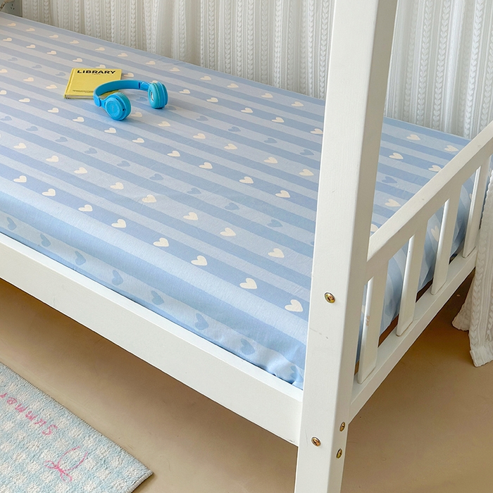 91家纺网 家纺一手货源 找家纺 拾物记 2025新款A类全棉纯棉棉印花学生床笠床笠单件单床笠 甜心汪星人（B版）