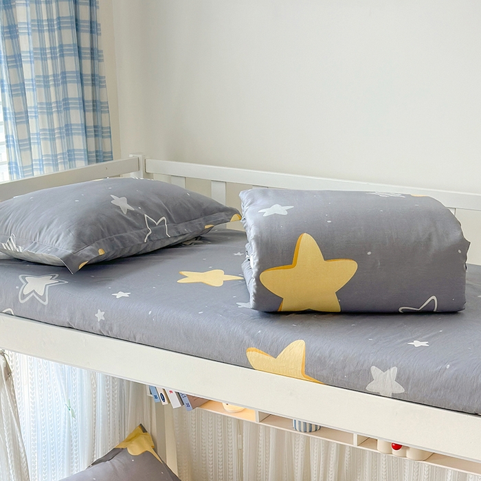 91家纺网 家纺一手货源 找家纺 拾物记 2025新款A类全棉纯棉棉印花学生床笠床笠单件单床笠 万里星辰