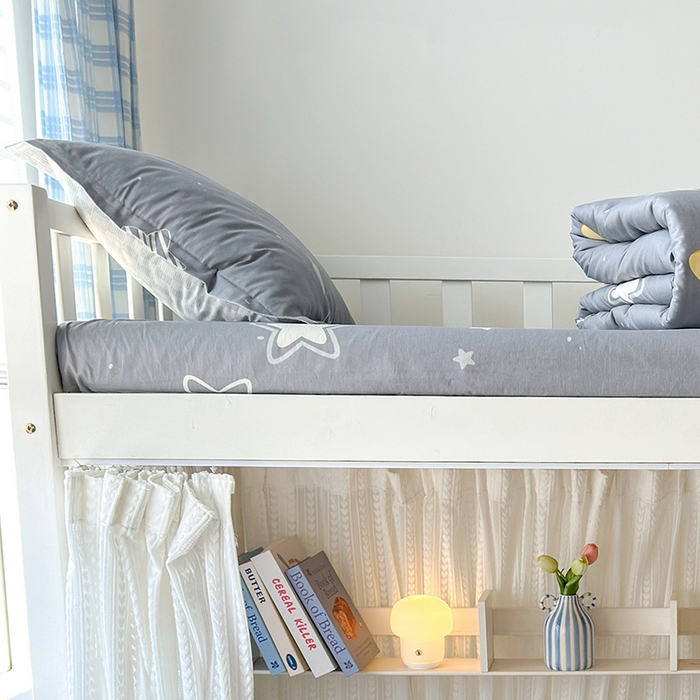 91家纺网 家纺一手货源 找家纺 拾物记 2025新款A类全棉纯棉棉印花学生床笠床笠单件单床笠 万里星辰