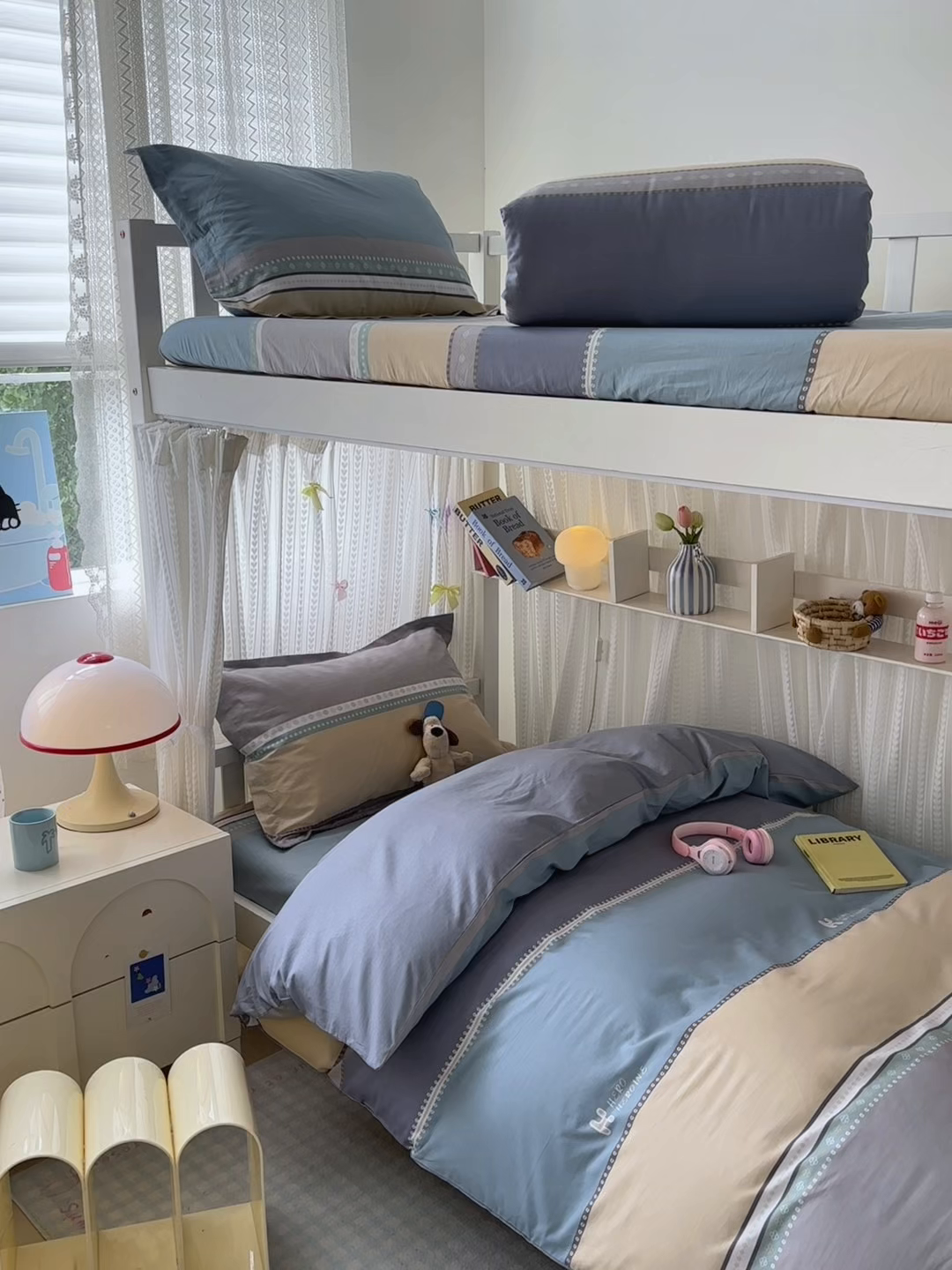 91家纺网 家纺一手货源 找家纺 拾物记 2025新款A类全棉纯棉棉印花学生宿舍三件套上下铺三件套-第二批 艾利森