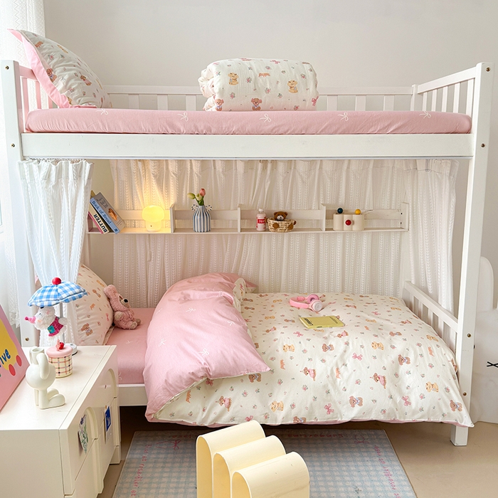 91家纺网 家纺一手货源 找家纺 拾物记 2025新款A类全棉纯棉棉印花学生宿舍三件套上下铺三件套-第二批 酷卡小狗