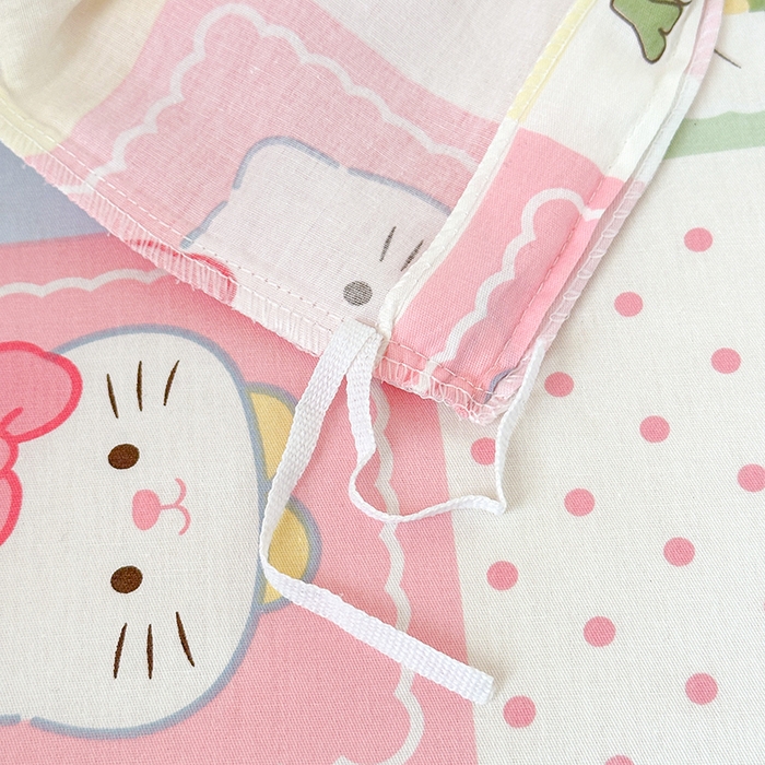 91家纺网 家纺一手货源 找家纺 拾物记 2025新款A类全棉纯棉棉印花学生宿舍三件套上下铺三件套-第二批 甜心猫咪