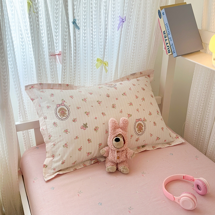 91家纺网 家纺一手货源 找家纺 拾物记 2025新款A类全棉纯棉棉印花学生宿舍三件套上下铺三件套-第二批 云朵相馆