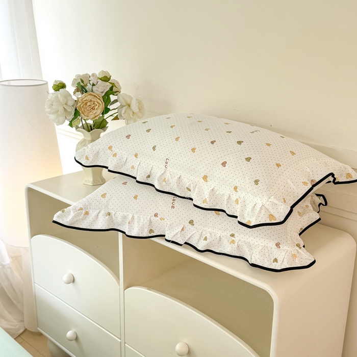 91家纺网 家纺一手货源 找家纺 上尚居 2025新款简约时尚木棉云感皱皱纱四件套 倾心